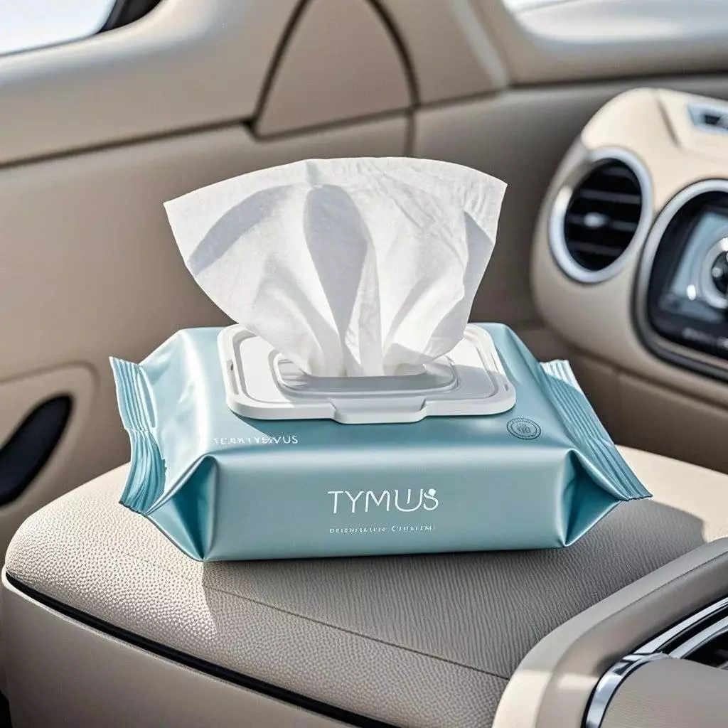 Tymus märjad salvrätikud auto valvamiseks teie auto